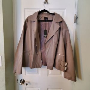 ANA Faux Leather Jacket - Size 3X